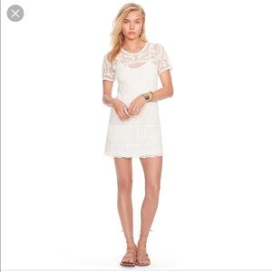 Denim & Supply White Lace Dress
